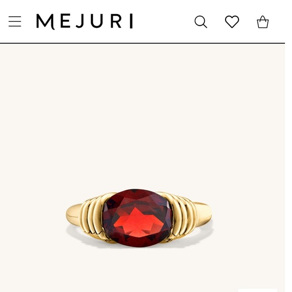 LIKE NEW - Mejuri Heirloom Ring, size 8 - Picture 4 of 8